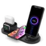 UD15-C 3-in-1 Multifunctional Wireless Charger Charging Dock Station Holder Stand for Apple iPhone/Android Device /Type-C Device – Black