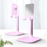 Cell Phone Tablet Desk Stand Holder Desktop Portable Universal Phone Holder – Pink