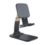 ESSAGER Desktop Universal Phone Holder Mount Stand for Smartphones and Tablets – Black