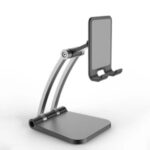 ZY-ZM01 Adjustable Aluminum Alloy Desktop Stand for Phone Tablet within 12.9 inch – Black