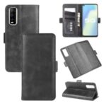 Magnet Adsorption Leather Special Cover for vivo Y70s/V2002A – Black