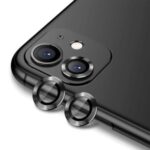 ENKAY 2Pcs/Set Phone Camera Lens Ring Protector for Apple iPhone 11 6.1 inch – Black