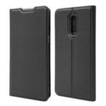 Magnetic Adsorption Leather with Card Holder Shell for OnePlus 8 – Black