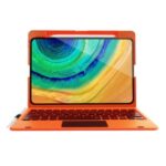 Bluetooth Keyboard Leather Stand Case for Huawei MatePad Pro 10.8-inch – Orange