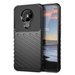 Thunder Series Twill Texture Soft TPU Phone Case for Nokia 5.3 – Black