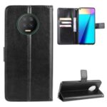 Crazy Horse Texture Wallet Stand Leather Case for Infinix Note 7 – Black