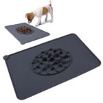 Pet Slow Feeding Food-grade Silicone Dog Pad Cat Buddy Bowl Mat – Grey
