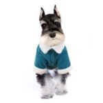 Corduroy Dog Coat Plush Velvet Thickening Pet Puppy Jacket – Green / Size: S