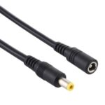 10m 8A DC Power Plug 5.5 x 2.1mm Female to Male Adapter Cable – Black