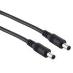 1.5m 8A DC Power Plug 5.5 x 2.1mm Male to Male Adapter Cable – Black
