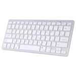 Ultra-Slim Wireless Bluetooth Keyboard (Arabic Language) for Android Windows iOS – Silver