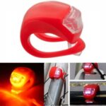 Bicycle Light Front and Rear Silicone LED Bike Light Multi-Purpose Water Resistant Headlight Taillight for Cycling Safety – Red