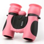 Portable Children Telescope 8X21 Binoculars Telescope for Kids Camping Travel Sports – Pink