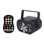 UV 6-hole 60-pattern DJ Disco Light LED Party Lights USB Rechargeable RGB Laser Projection Lamp