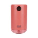 USB Rechargeable Portable Digital Display Mini Humidifier with Night Light Function – Coral
