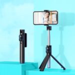 P20 Handheld Extendable Bluetooth Selfie Stick Tripod for iPhone Samsung Huawei Etc. – Black