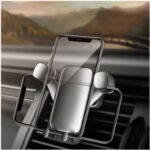 360° Rotatary Air Outlet Gravity Car Phone Bracket – Grey