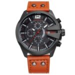 SKONE Multifunctional Watch Waterproof Luminous Watch with Calendar Display – Brown
