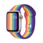 Rainbow Style Watch Band for Apple Watch Series 5 4 40mm, Series 3/2/1 38mm (Lengthen L Size)