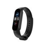 Anti-lost Silicone Smart Wristband Replacement for Xiaomi Mi Band 5 – Black