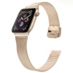 Milanese Stainless Steel Magnetic Mesh Watch Band for Apple Watch Series 1/2/3 42mm – Champagne Gold