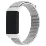Nylon Knit Loop Fastener Smart Watch Strap for Fitbit Charge 4/3 – Grey