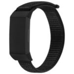Nylon Knit Loop Fastener Smart Watch Strap for Fitbit Charge 4/3 – Black/White