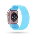 Solid Color Printing Nylon Watch Band for Apple Watch Series 5/4 40mm / 3/2/1 38mm – Baby Blue