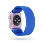Solid Color Printing Nylon Watch Band for Apple Watch Series 5/4 40mm / 3/2/1 38mm – Dark Blue