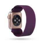 Solid Color Printing Nylon Watch Band for Apple Watch Series 5/4 40mm / 3/2/1 38mm – Light Purple