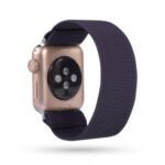 Solid Color Printing Nylon Watch Band for Apple Watch Series 5/4 40mm / 3/2/1 38mm – Dark Purple