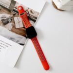 Colorful Silicone Smart Watch Band [Size S] for Apple Watch Series 5/4 44mm / Series 3/2/1 42mm – Orange