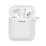 MCDODO PC-545 MDD Silicone Shell for Apple AirPods with Wireless Charging Case (2019) / AirPods with Charging Case (2019) (2016) – White