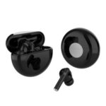 T12 Bluetooth Wireless Earphone Headset Bluetooth Headphones with Charging Bin – Black
