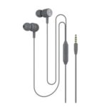 Y01 Universal 3.5mm Plug Wire Control Subwoofer In-ear Corded Headphones with Mic – Black