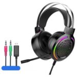 Gaming Headset 7.1 Stereo USB 3.5mm Wired RGB Light Headphones with Mic for PC PS4 Gamer – USB+3.5mm