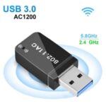 Network Card Wifi Dual Band 2.4G/5.8G Wireless Network Card Receiver USB 3.0 Wifi Dongle for Windows Mac