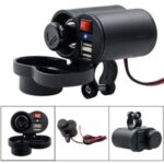 Universal Waterproof 2.5A Dual – USB Motorcycle Cigarette Lighter Charger
