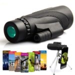40X60 HD Lens Night Vision Portable Monocular Telescope with Tripod Phone Clip