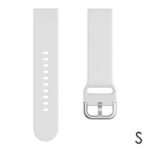 Comfort Wearing Soft Silicone Smart Watch Band Smart Bracelet Strap Wristband Wrist Band for Xiaomi Haylou LS01 – White/S Size