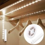 1m 30-LED Cabinet Strip Light with Remote Sensitive PIR Motion Sensor – White