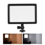 Portable LED Video Light Panel Photography Fill-in Lamp 3200K-5600K Adjustable Brightness 25W with LED Display Cold Shoe Mount Adapter