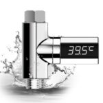 LED Shower Thermometer Digital Shower Celsius Temperature Display Shower Head Water Thermometer Real Time Bath Water Temperature Monitor