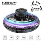 Flynova UFO Fingertip Flying Spinner Flight Gyro Decompression Toy for Adult and Kids – Black