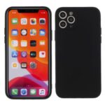 Matte Skin Soft Silicone Mobile Phone Shell for iPhone 11 Pro Max 6.5 inch – Black