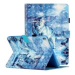 Light Spot Decor Patterned PU Leather Stand Shell Tablet Shell Case for iPad 10.2 (2019) – Wolf