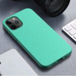 Matte Eco-Friendly Wheat Straw TPU Case for iPhone 12 5.4 inch – Cyan