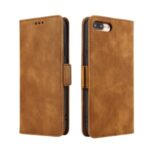 Business Style Wallet Leather Cell Phone Cover for iPhone 8 Plus / 7 Plus – Brown
