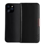 DZGOGO Royale Series II Genuine Leather Wallet Stand Case for iPhone 12 Pro 6.1 inch – Black