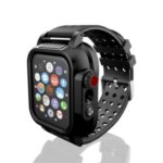 Waterproof Case+Breathable Sports Silicone Watch Band for Apple Watch Series 5/4 40mm